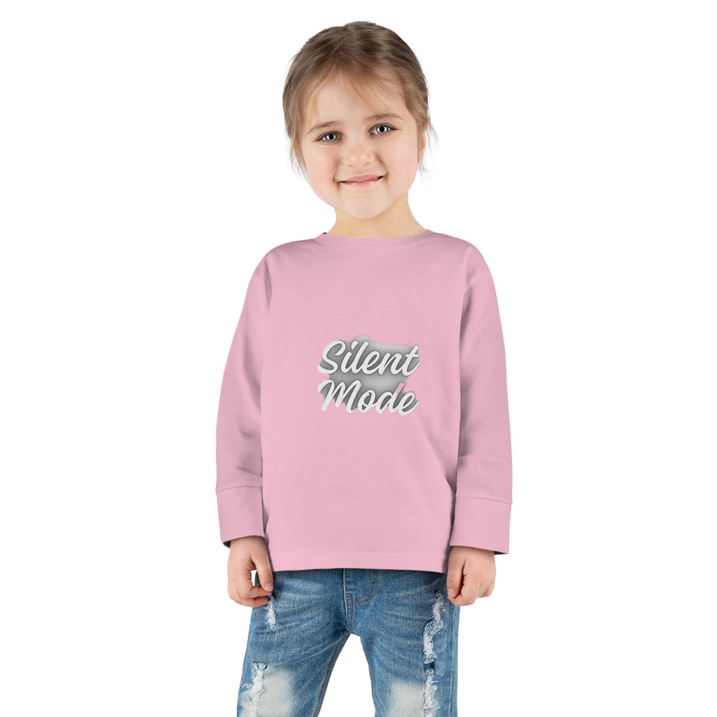 Silent Mode Toddler Long Sleeve Tee
