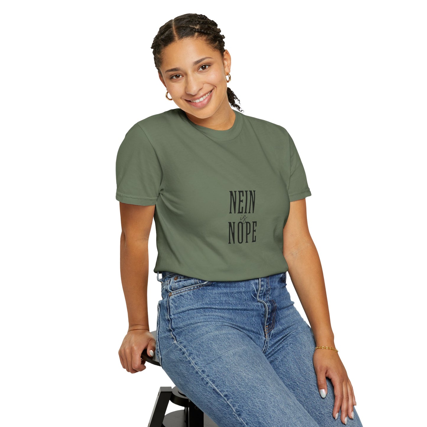 Nein is Nope Unisex Garment-Dyed T-shirt