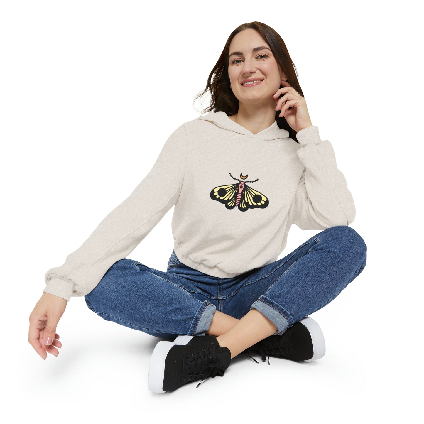 Butterfly Women's Cinched Bottom Hoodie