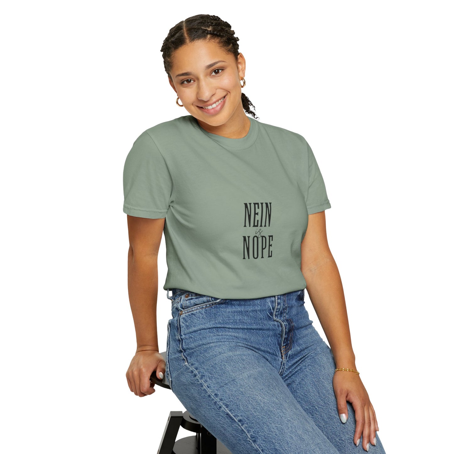 Nein is Nope Unisex Garment-Dyed T-shirt
