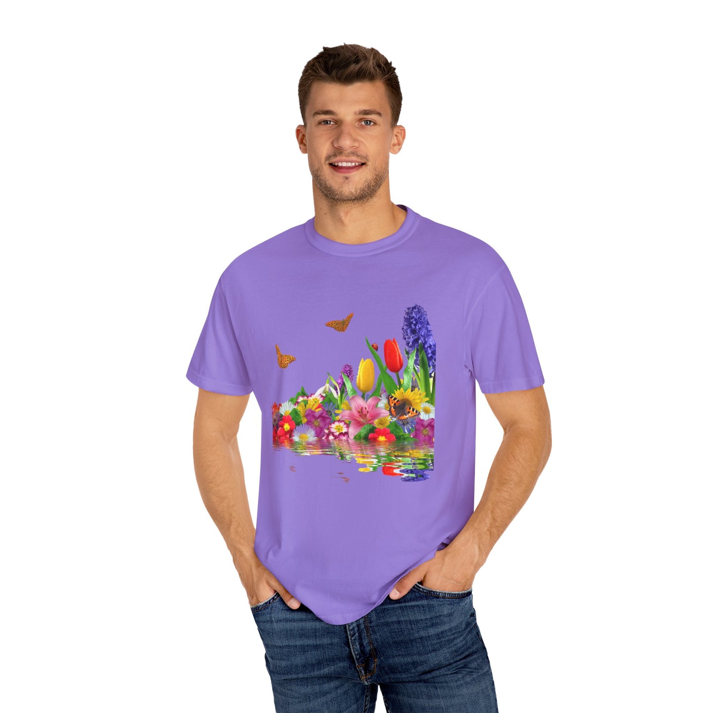 Eden's Bloom Unisex Garment-Dyed T-shirt