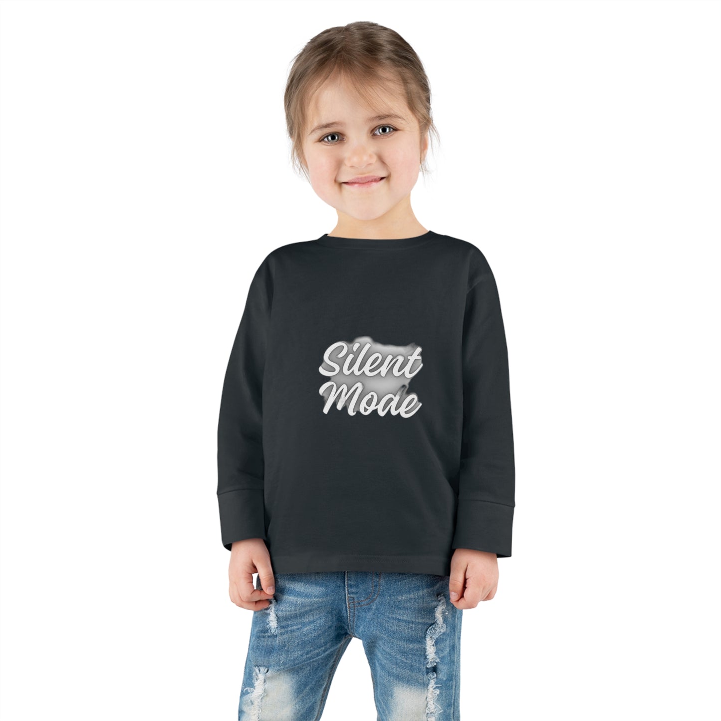 Silent Mode Toddler Long Sleeve Tee