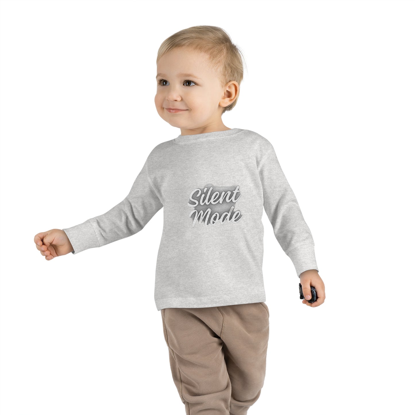 Silent Mode Toddler Long Sleeve Tee