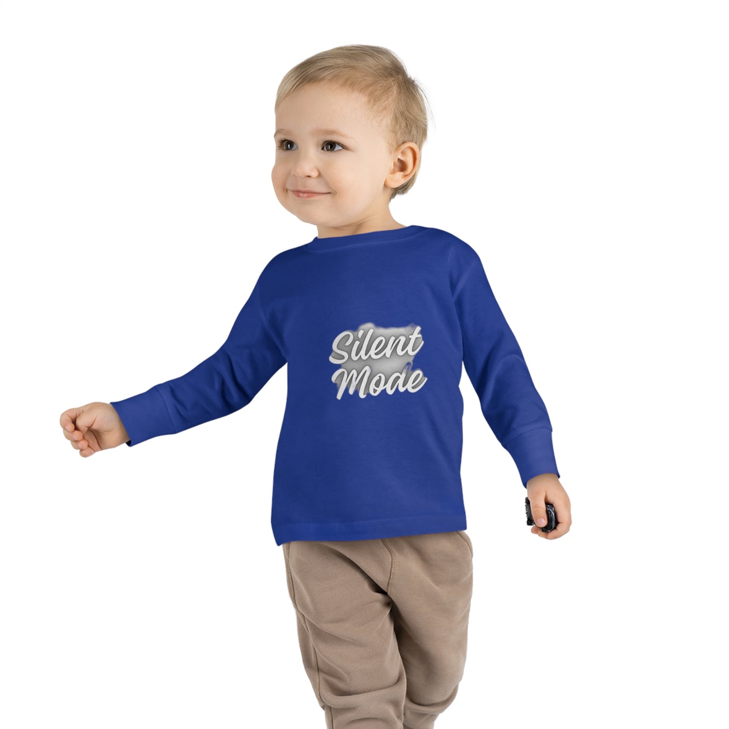 Silent Mode Toddler Long Sleeve Tee