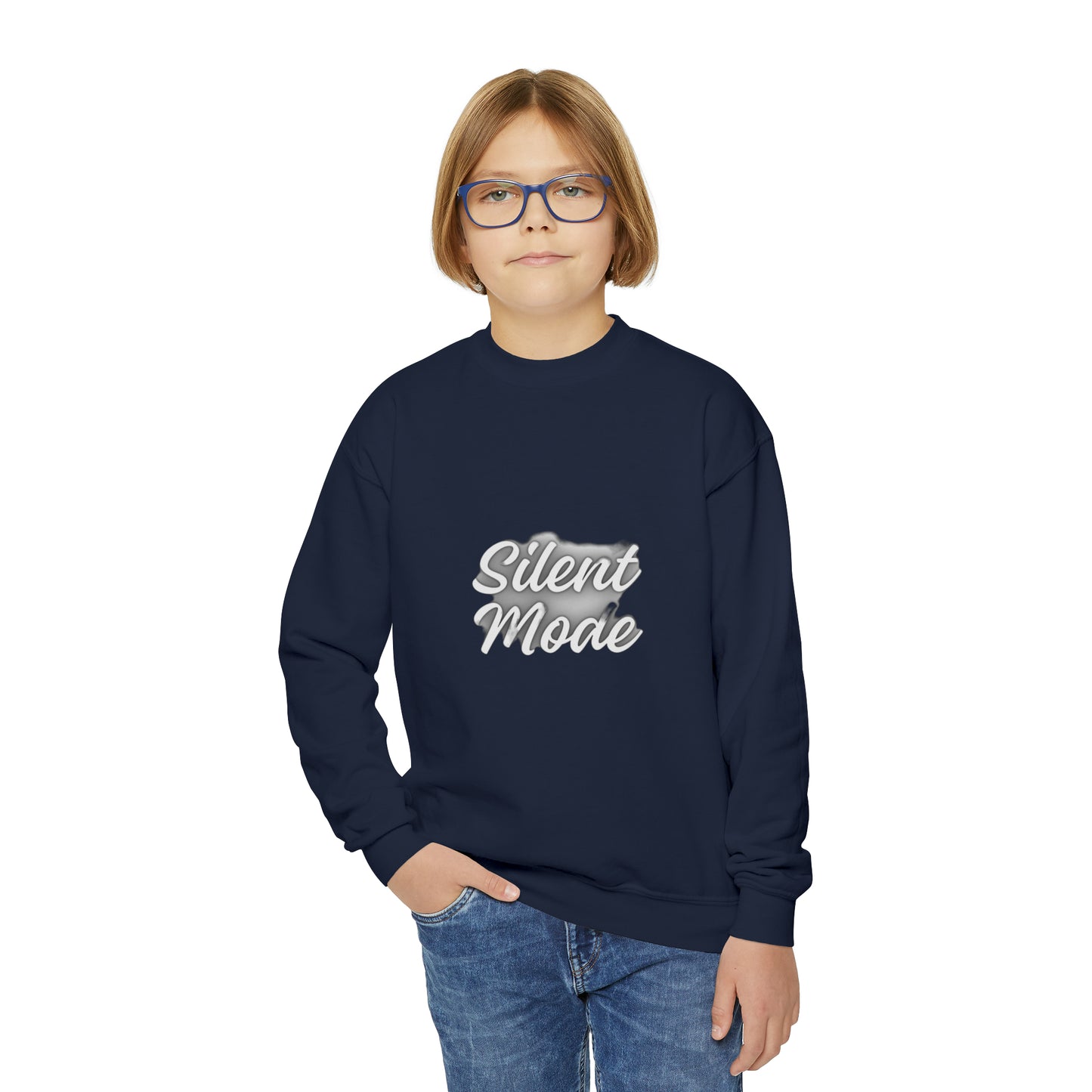 Silent Mode Youth Crewneck Sweatshirt