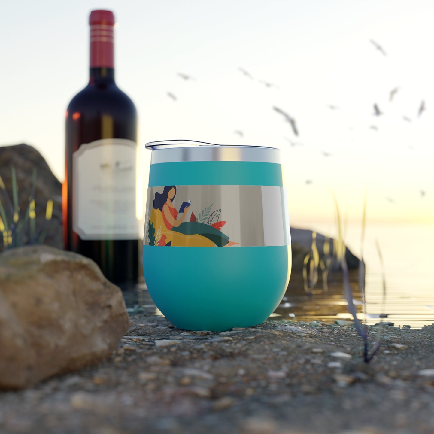 Relaxation Mood Copper Vacuum Insulated Cup, 12oz