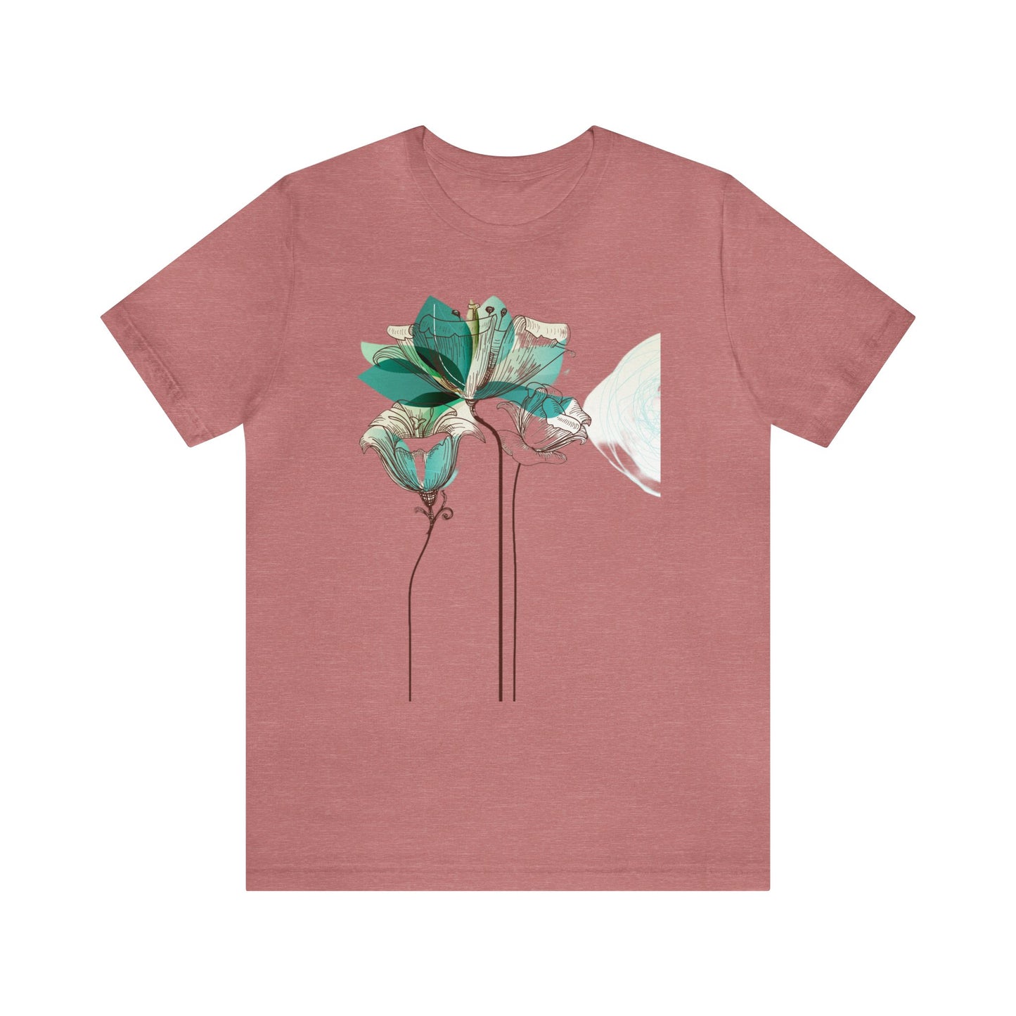 Floral Unisex Jersey Short Sleeve Tee