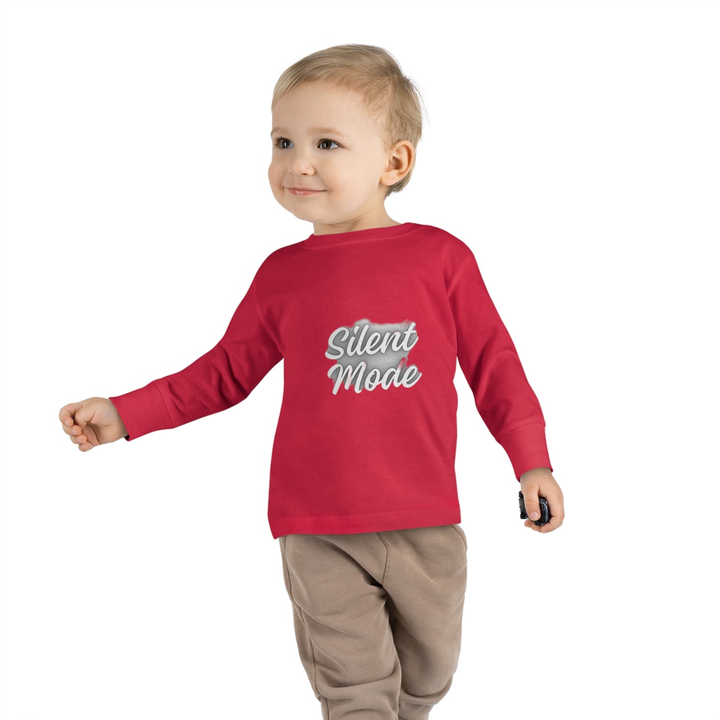 Silent Mode Toddler Long Sleeve Tee
