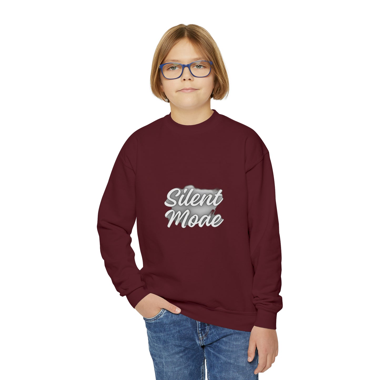 Silent Mode Youth Crewneck Sweatshirt