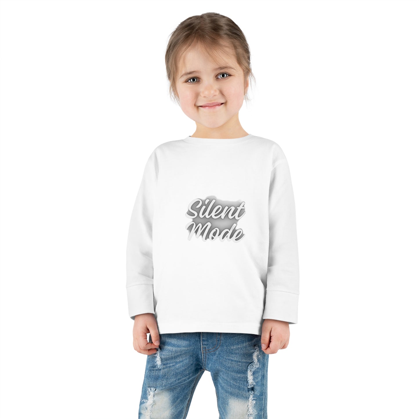 Silent Mode Toddler Long Sleeve Tee