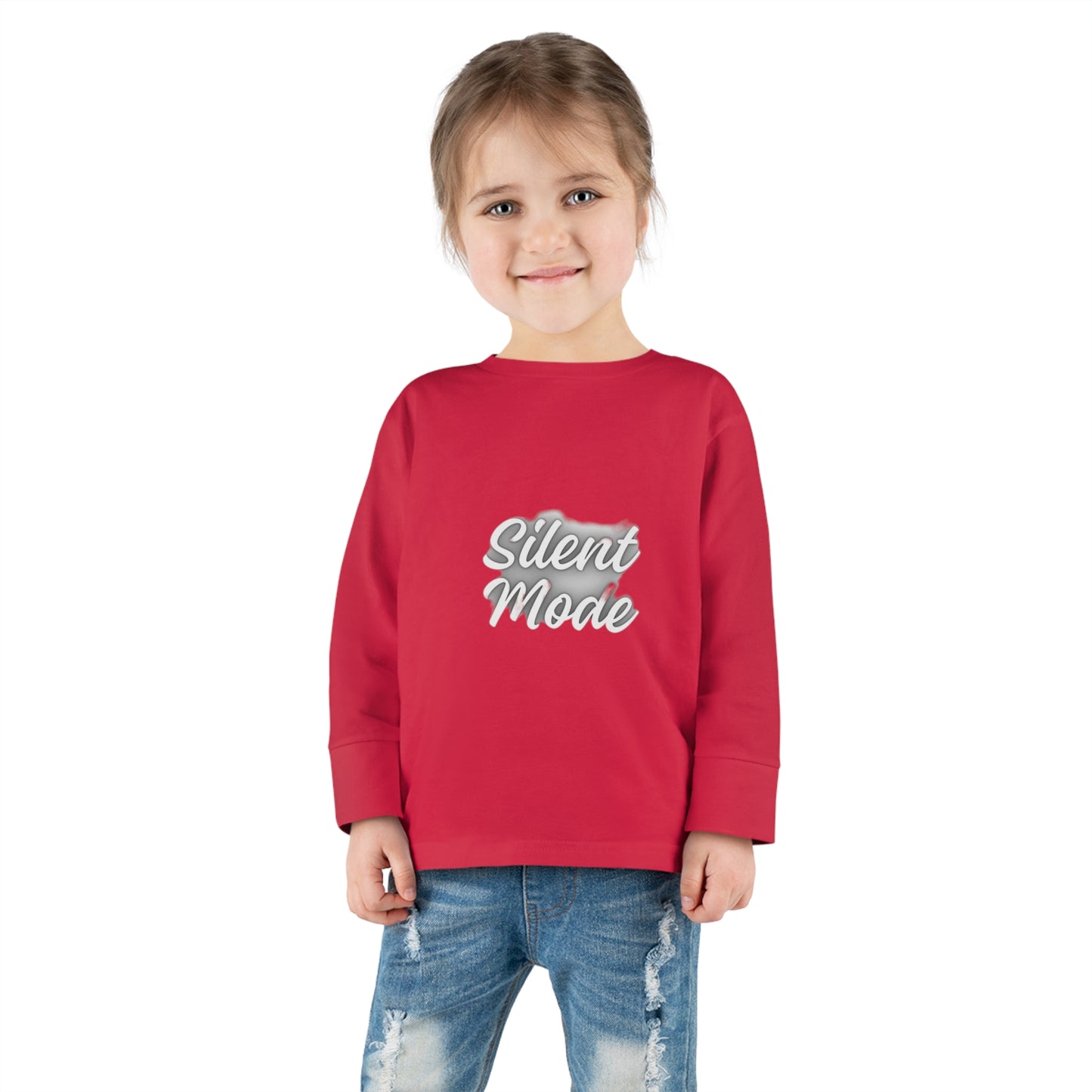 Silent Mode Toddler Long Sleeve Tee