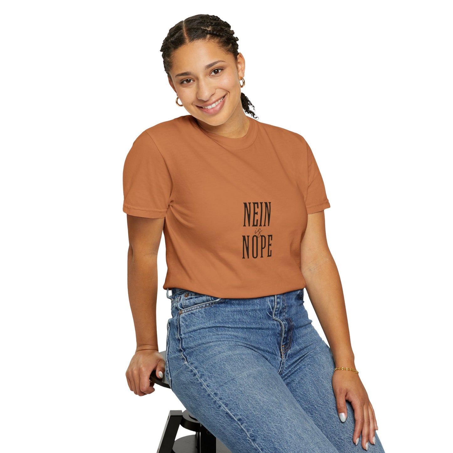 Nein is Nope Unisex Garment-Dyed T-shirt