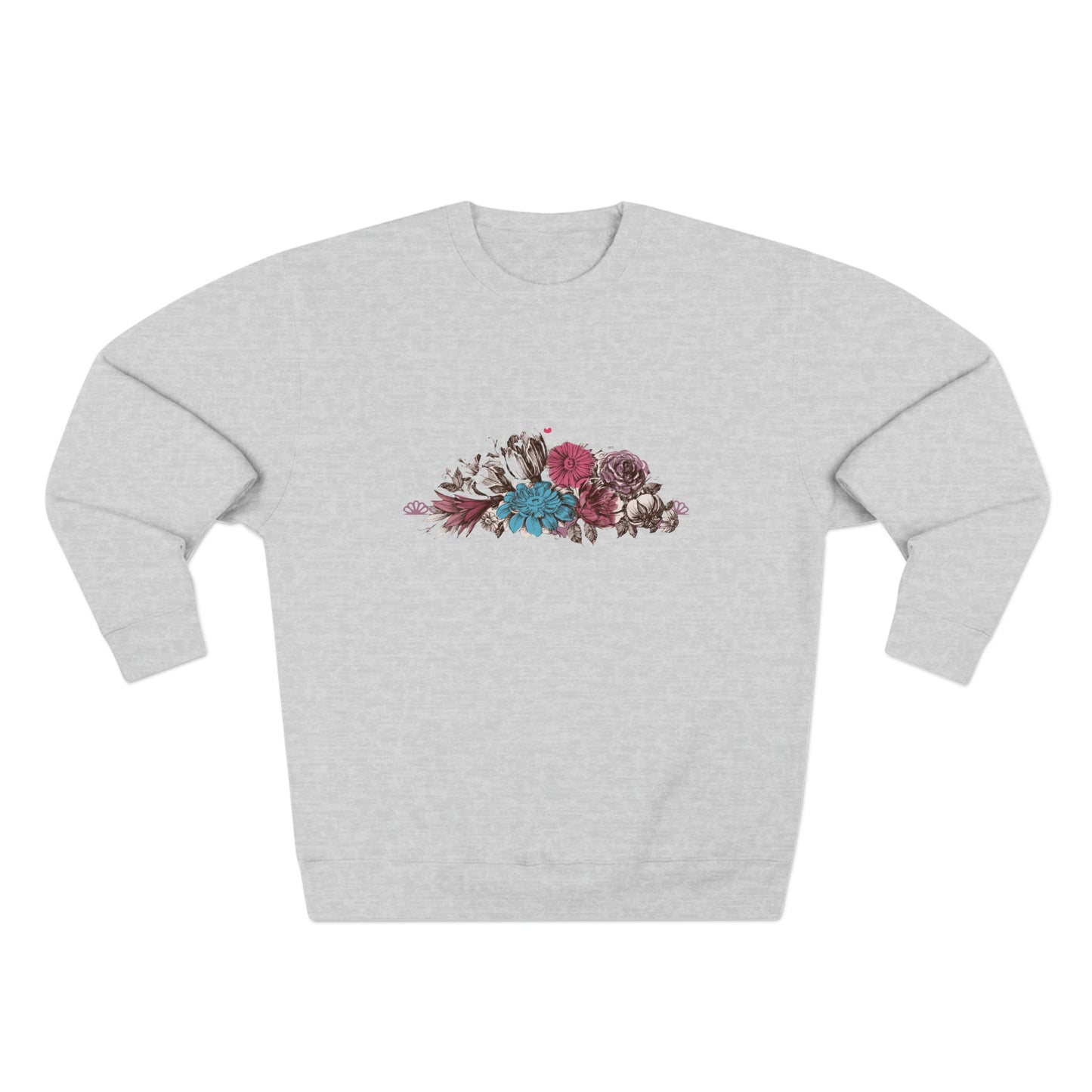 Floral Bliss Unisex Crewneck Sweatshirt