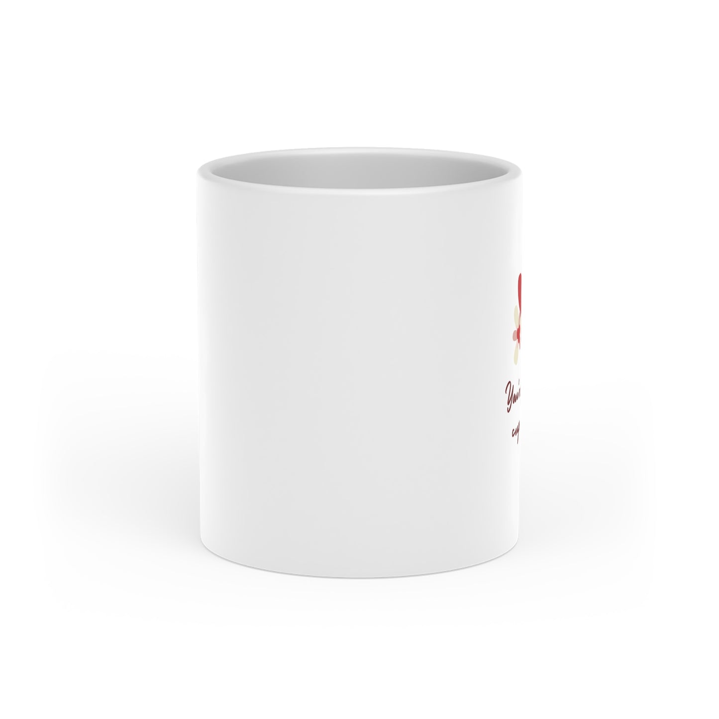 You just my Cup of Tea Heart-Shaped Mug