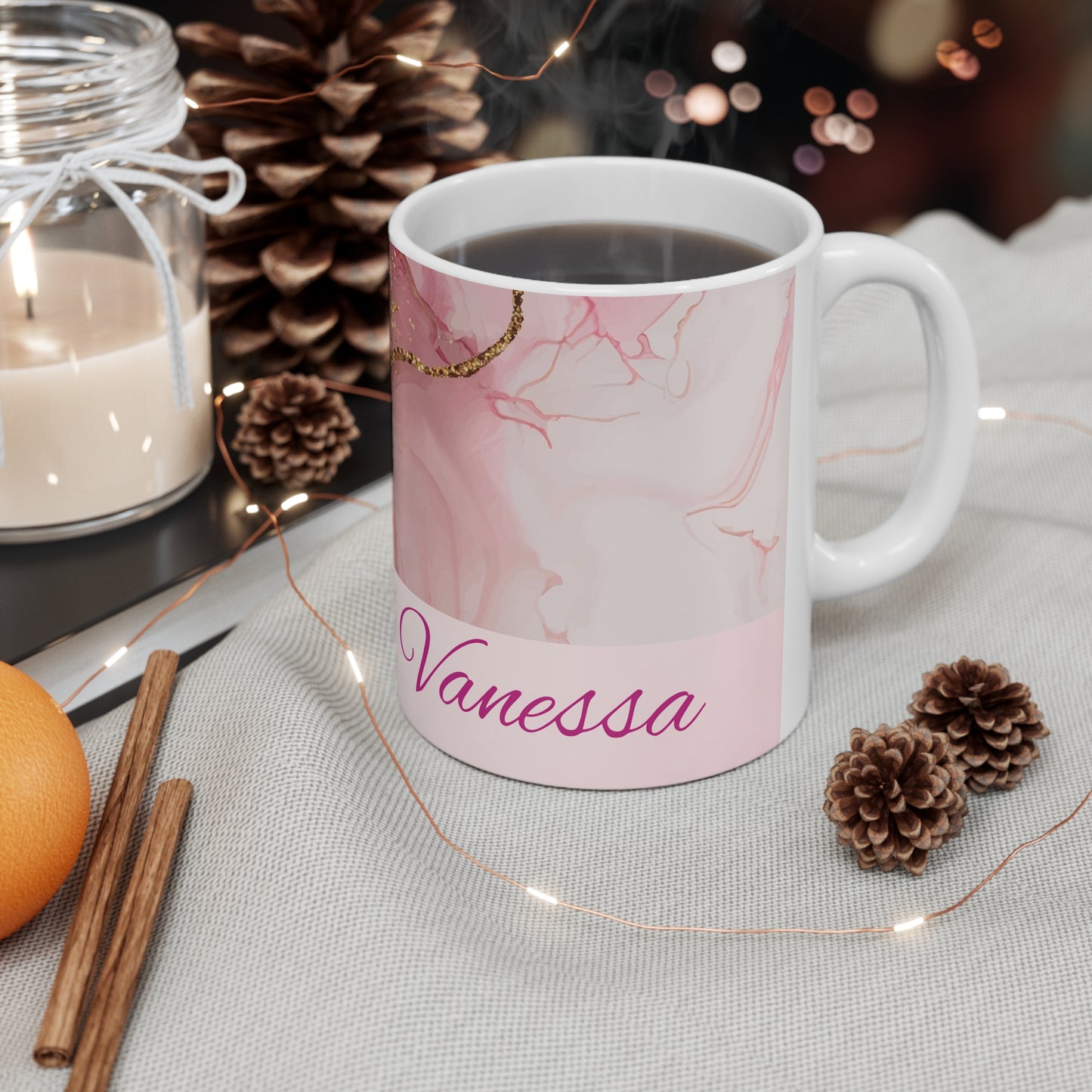 Pink Customised Mug