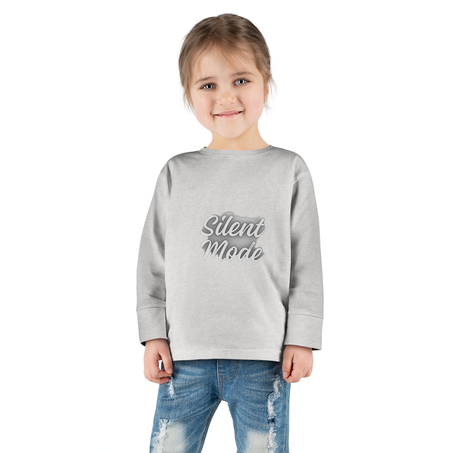 Silent Mode Toddler Long Sleeve Tee