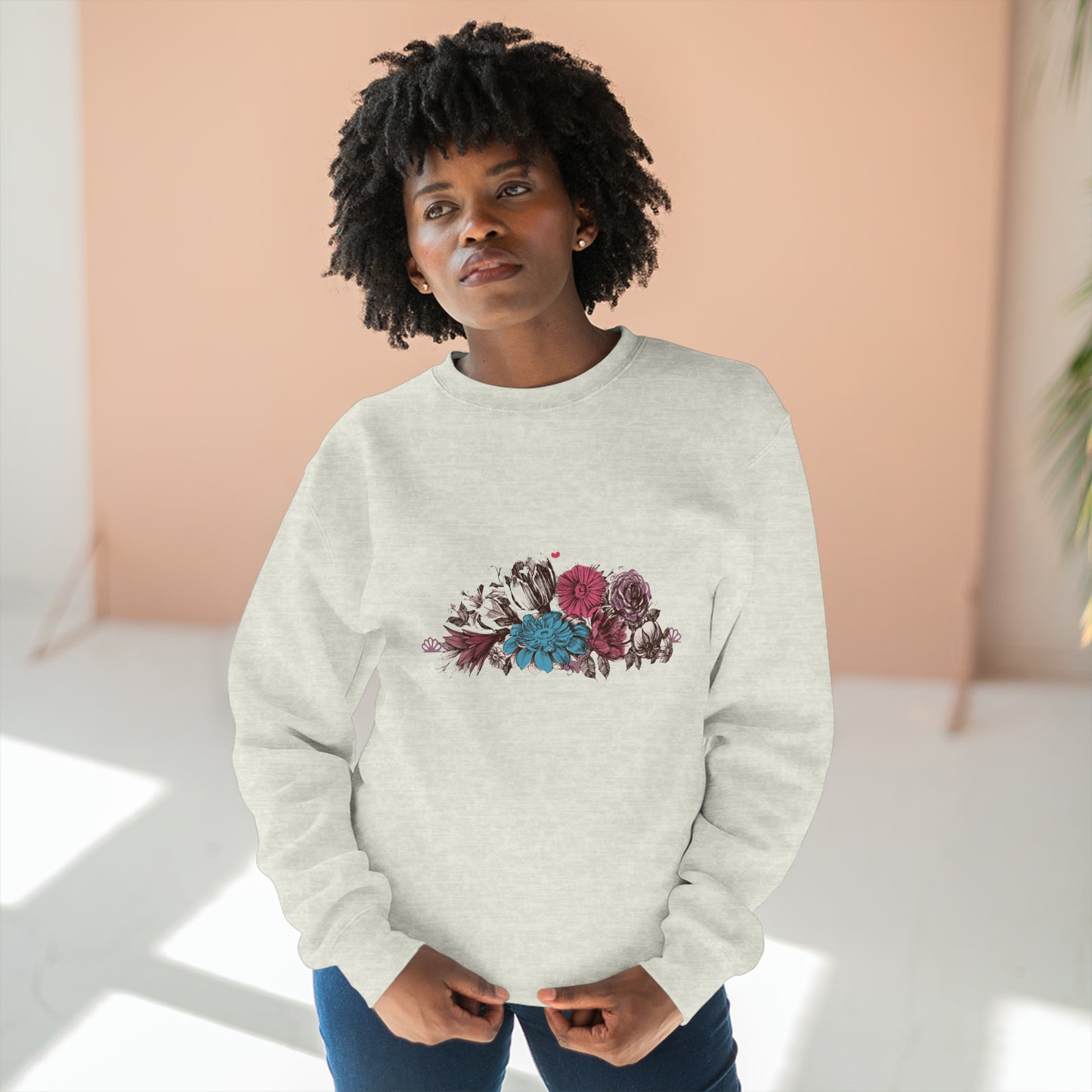 Floral Bliss Unisex Crewneck Sweatshirt