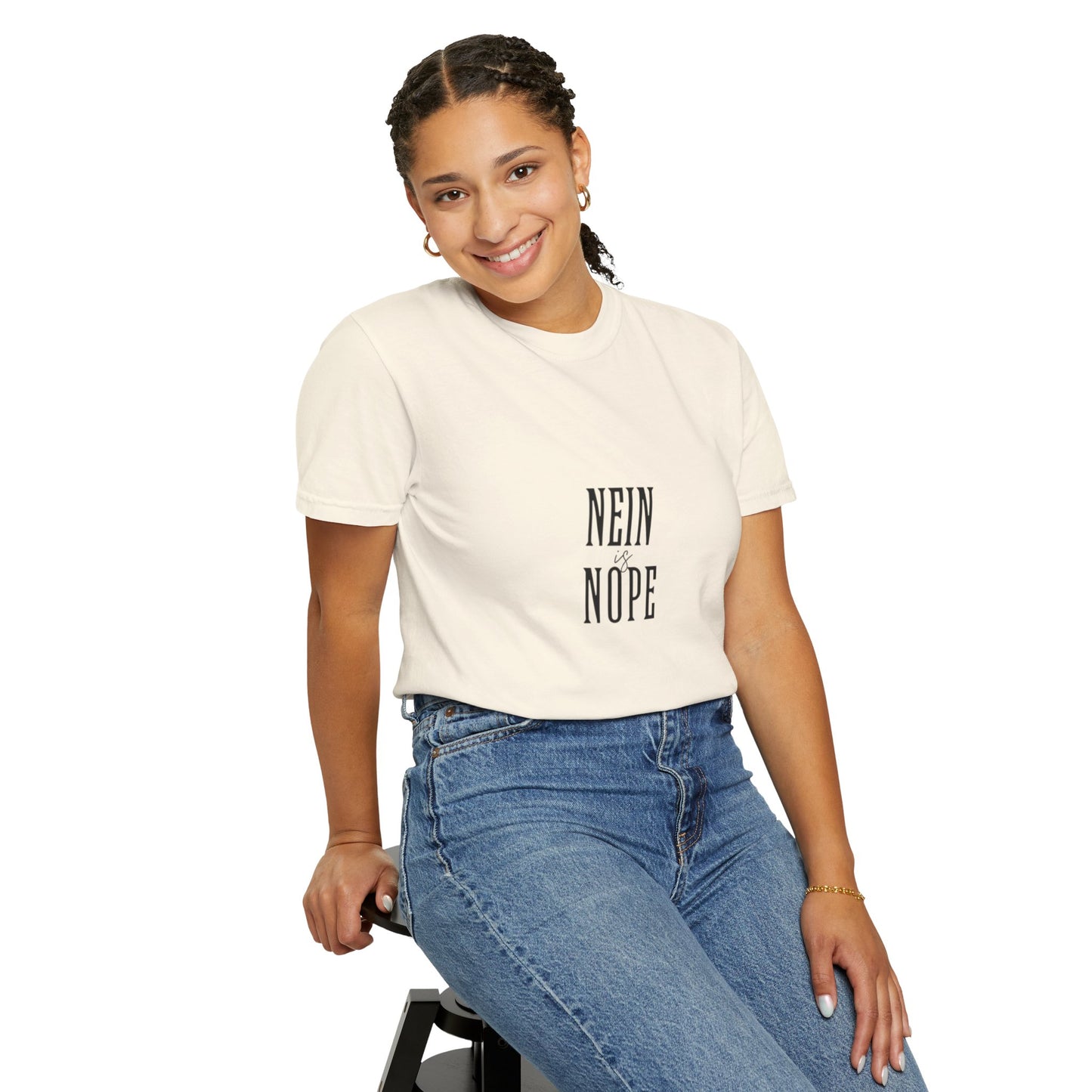 Nein is Nope Unisex Garment-Dyed T-shirt