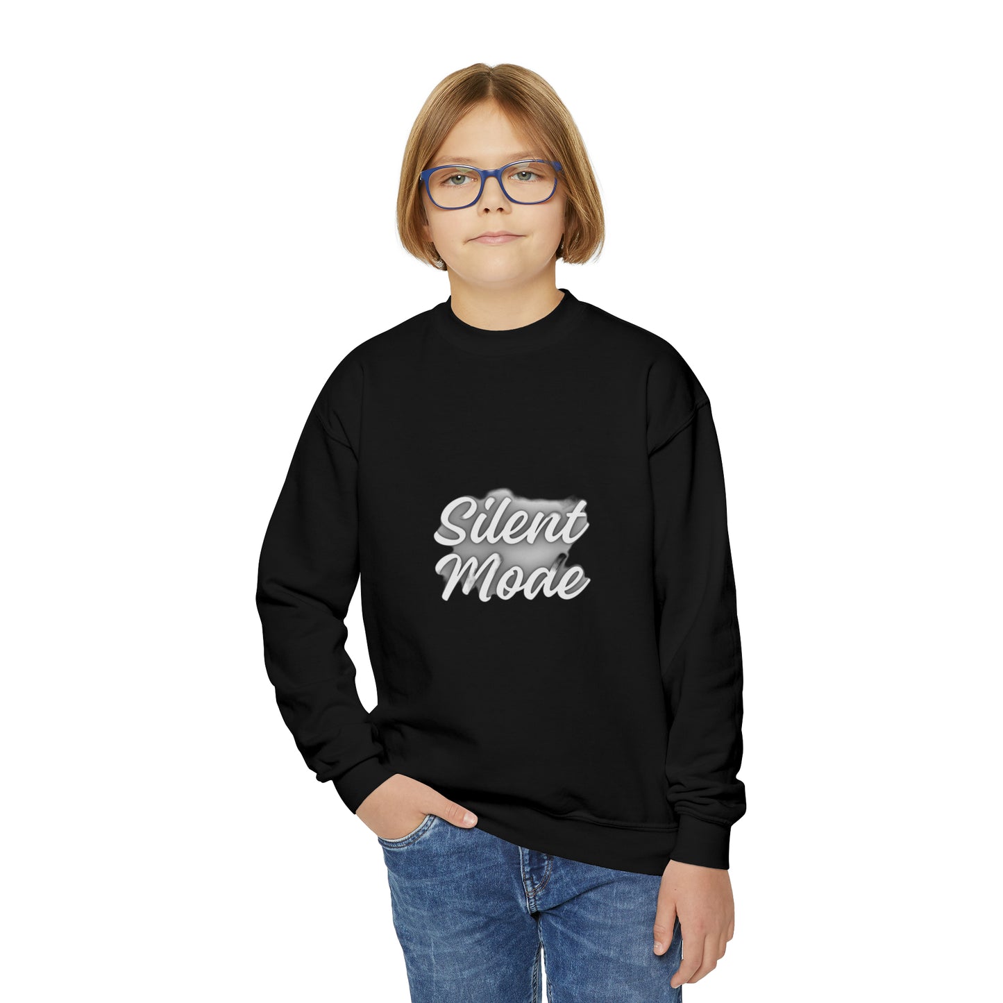 Silent Mode Youth Crewneck Sweatshirt