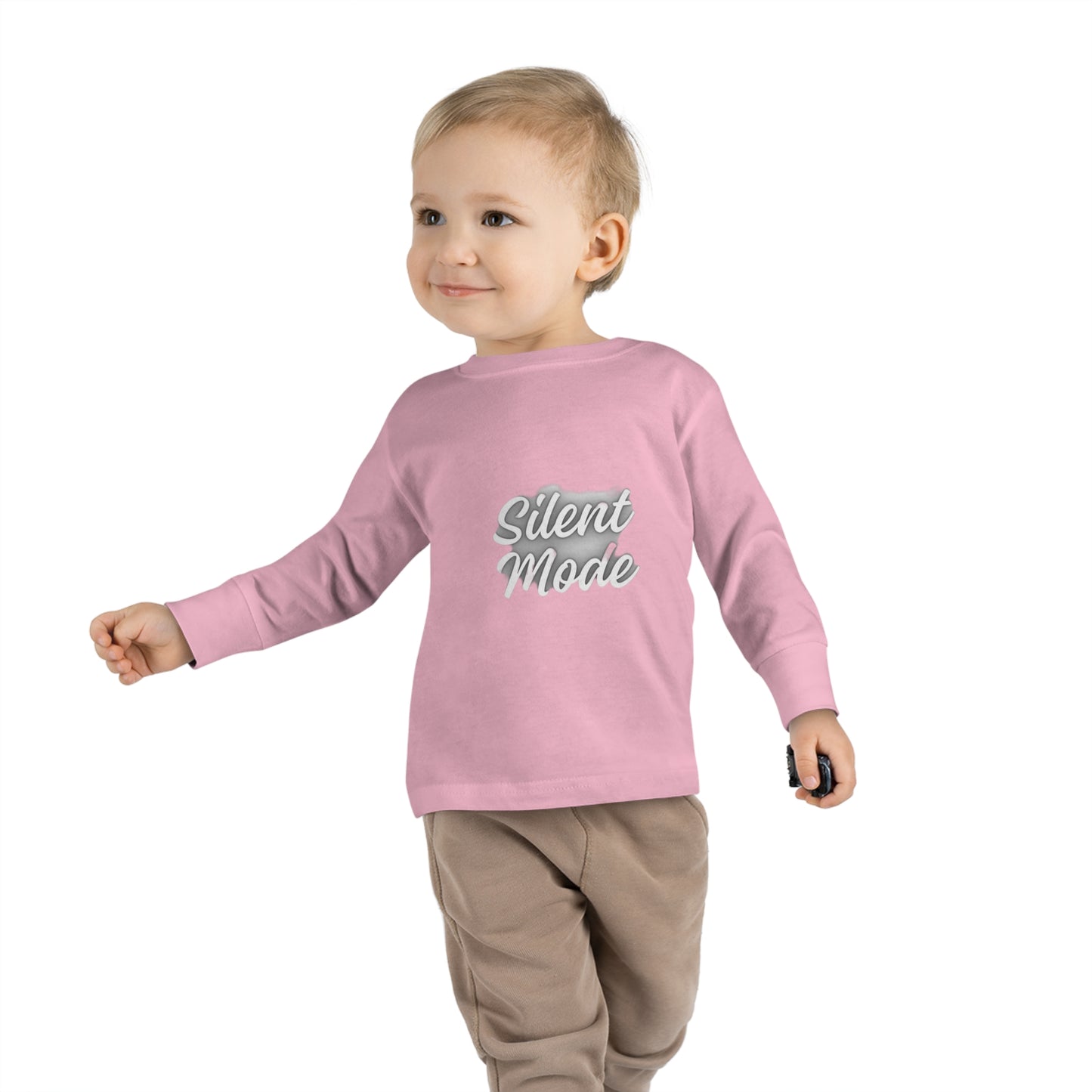Silent Mode Toddler Long Sleeve Tee