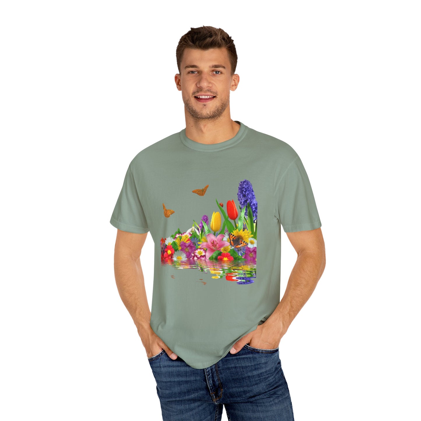 Eden's Bloom Unisex Garment-Dyed T-shirt