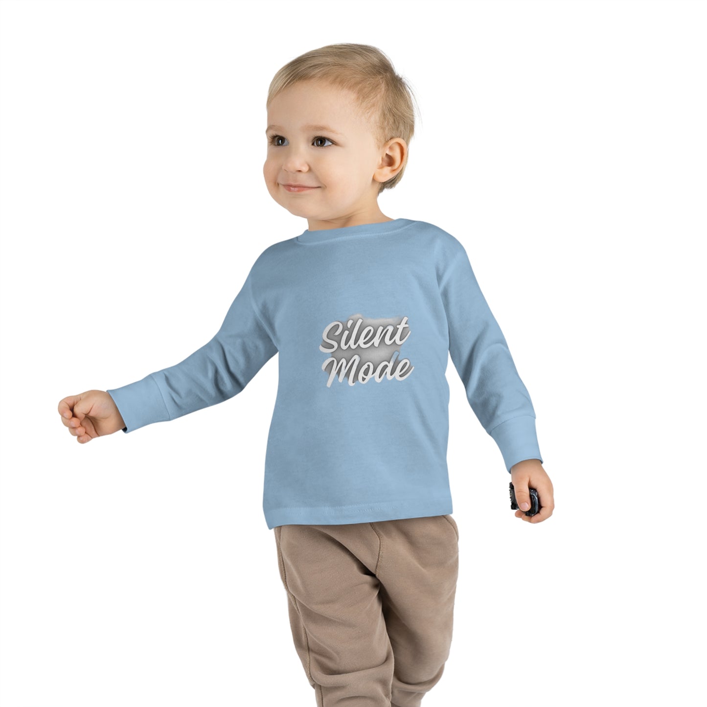Silent Mode Toddler Long Sleeve Tee