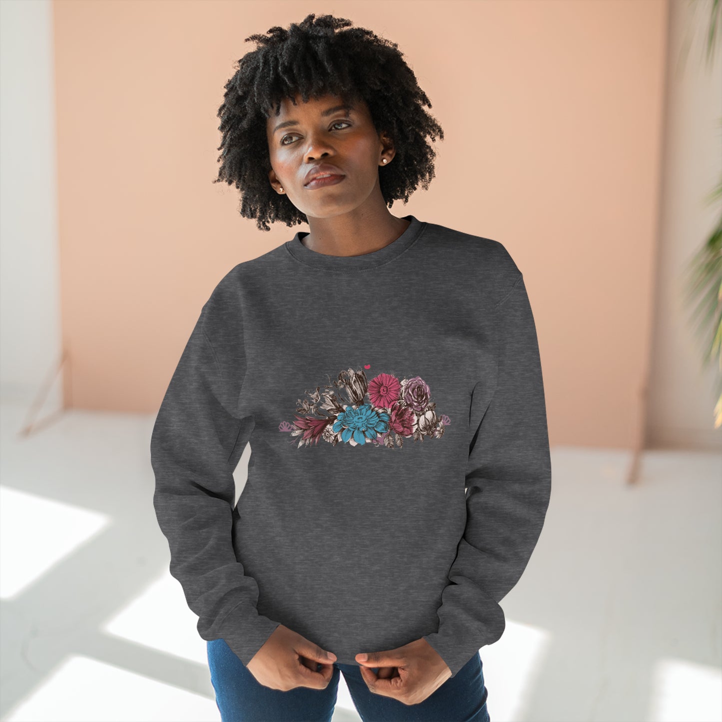 Floral Bliss Unisex Crewneck Sweatshirt