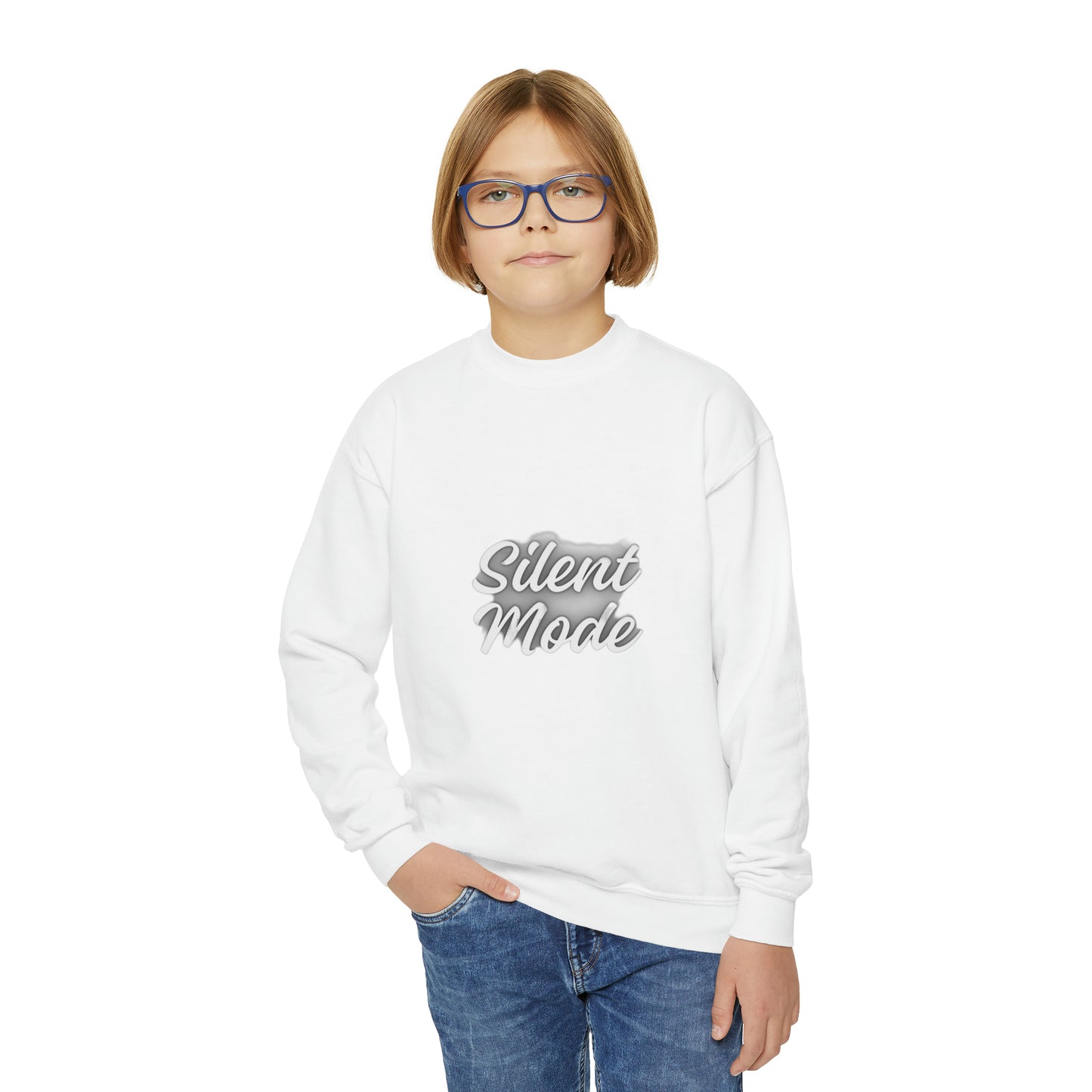 Silent Mode Youth Crewneck Sweatshirt