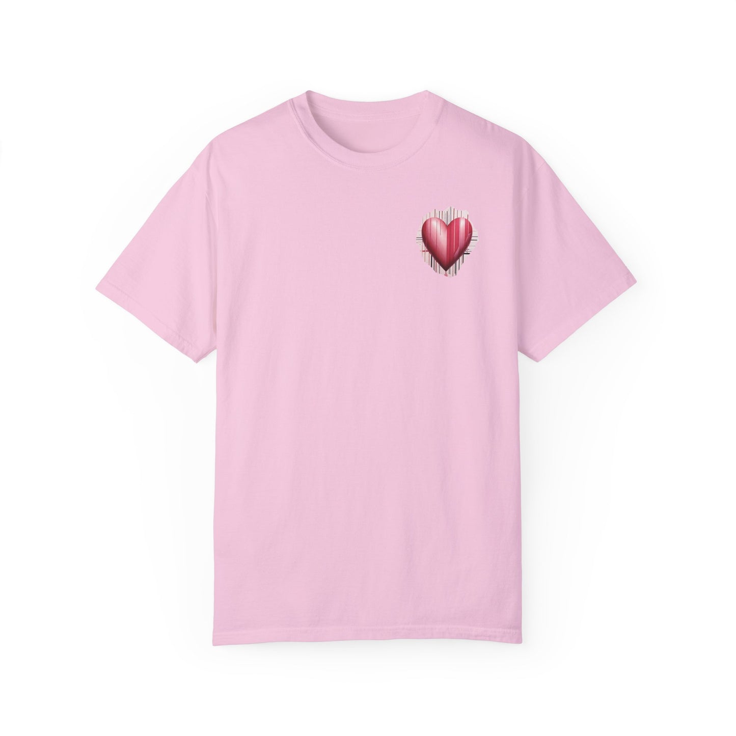 Red heart Unisex Garment-Dyed T-shirt