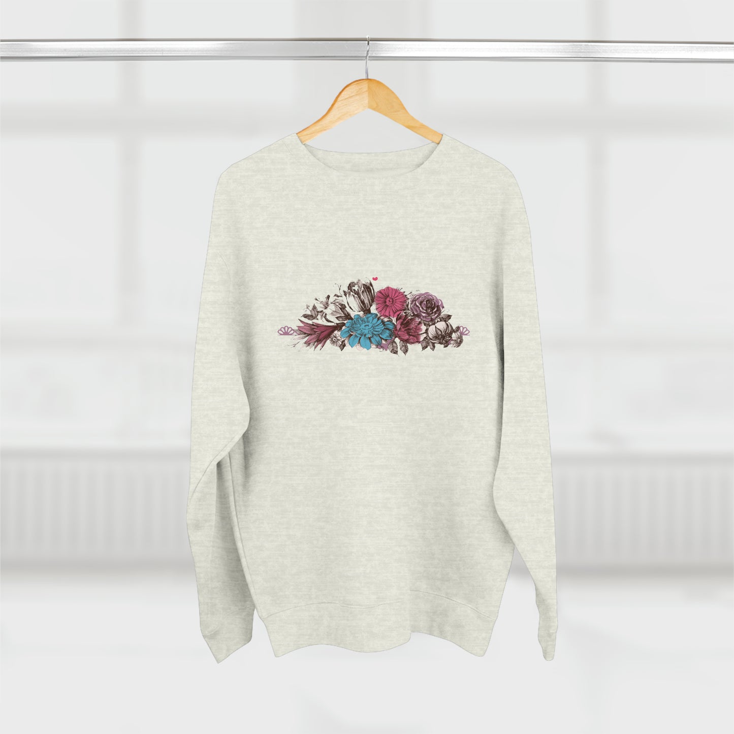 Floral Bliss Unisex Crewneck Sweatshirt