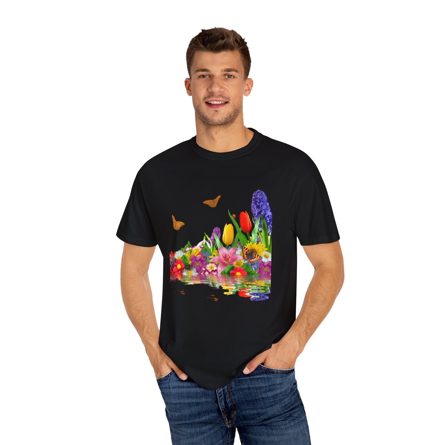 Eden's Bloom Unisex Garment-Dyed T-shirt
