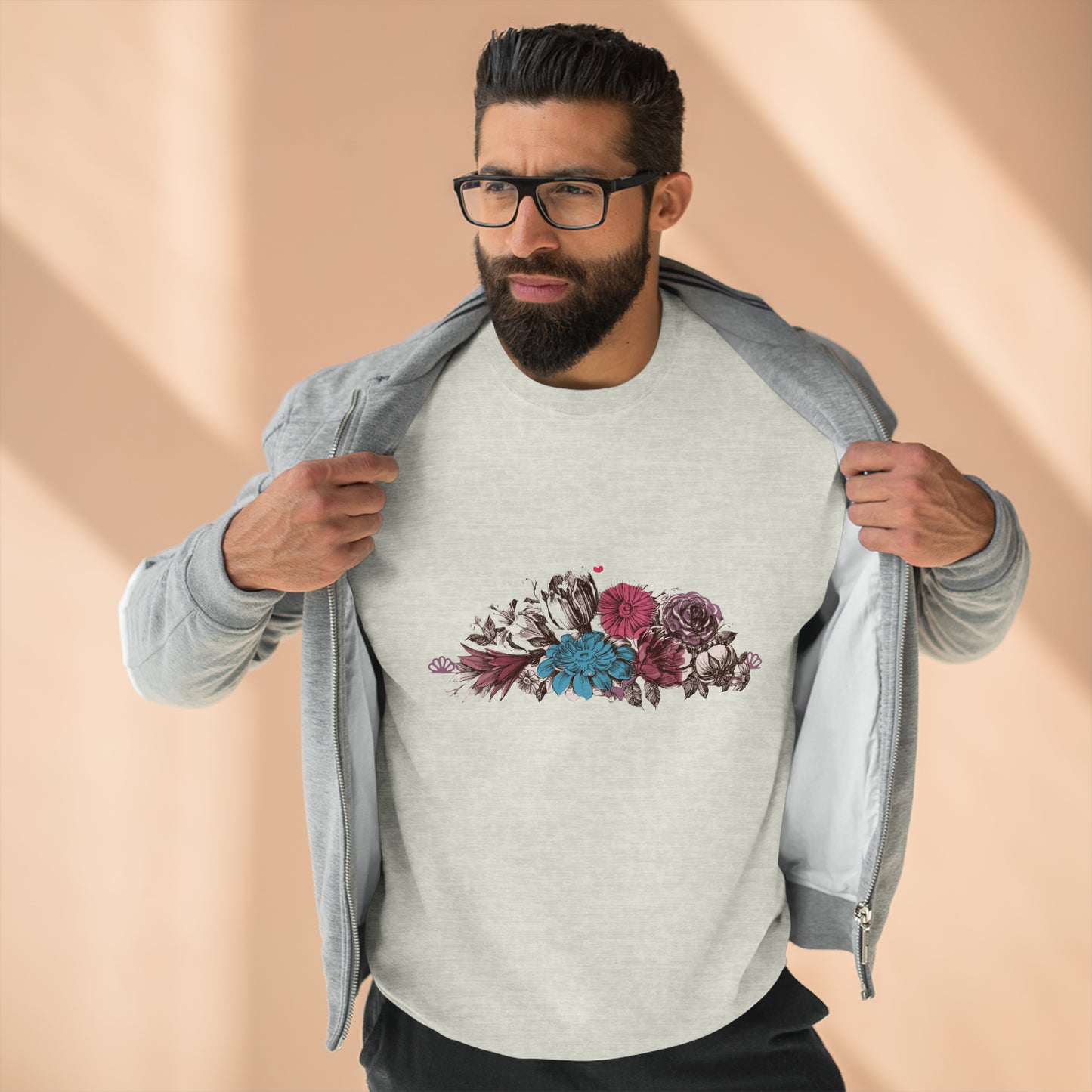 Floral Bliss Unisex Crewneck Sweatshirt