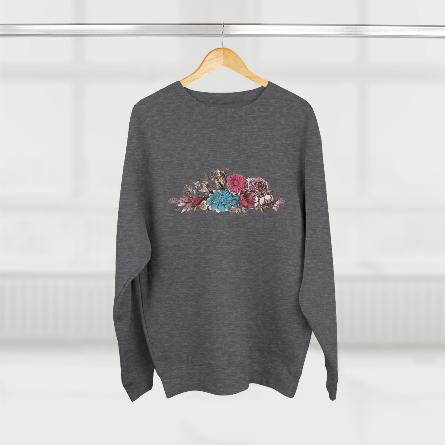 Floral Bliss Unisex Crewneck Sweatshirt