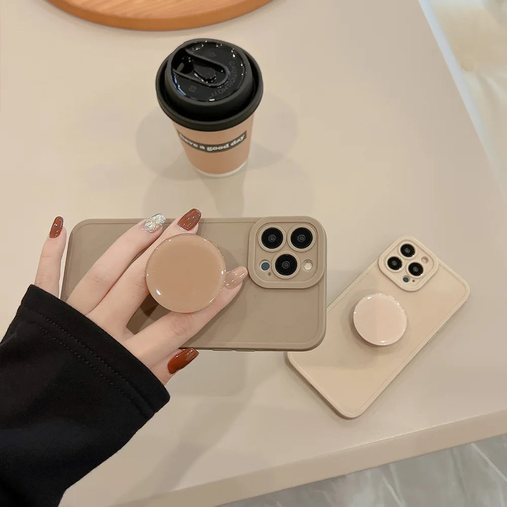 Retro Solid Color Matte Case For iPhone