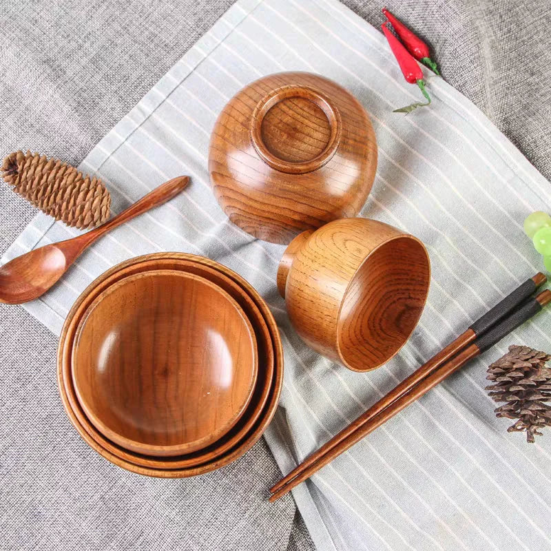 Japanese Wooden Bowls |Jujube Wood