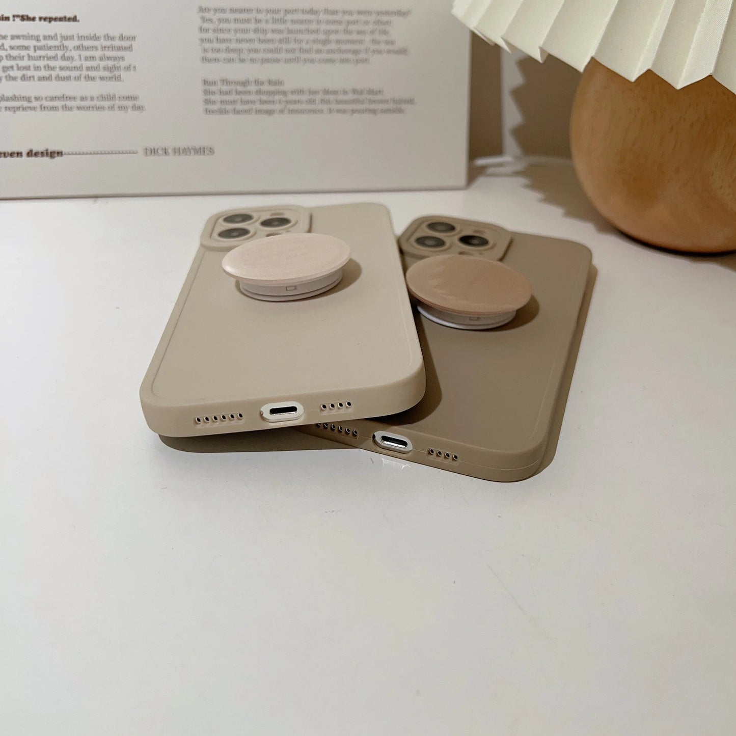 Retro Solid Color Matte Case For iPhone