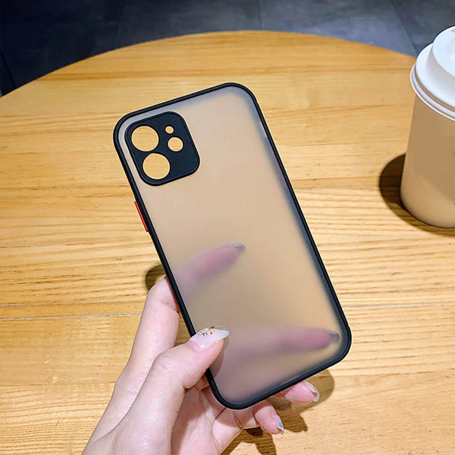 Frosted,Silicone,Semi Transparent Phone Case For Iphone