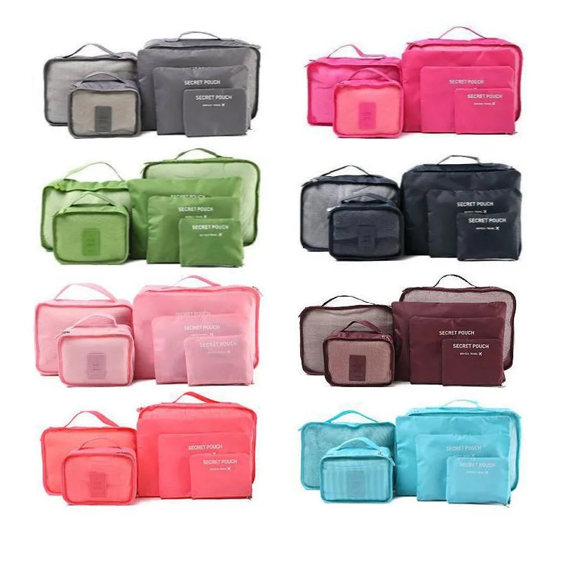 6pcs Travel Organizer Storage Bags