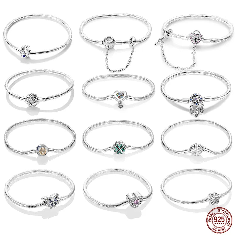 Star Moon Silver Bracelet