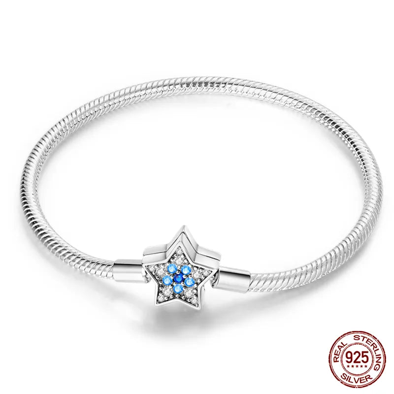 Star Moon Silver Bracelet