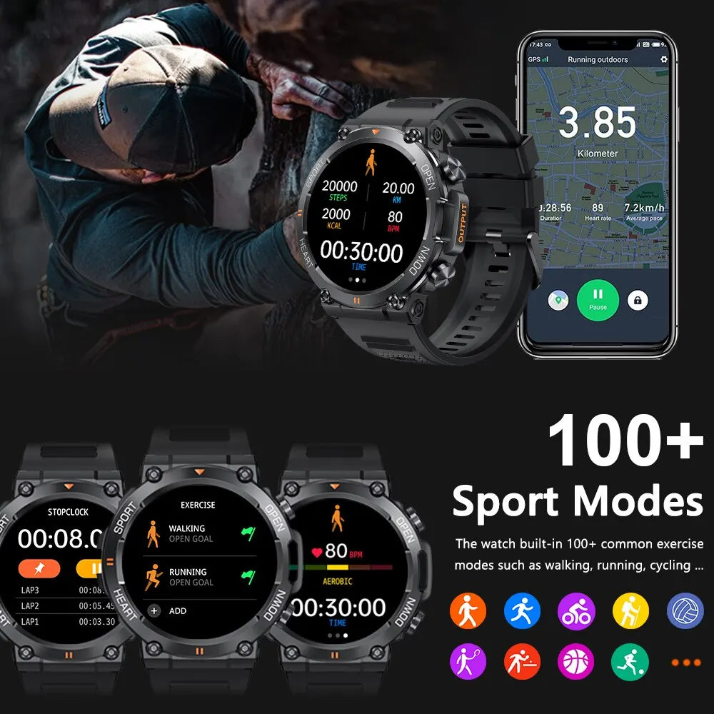MELANDA 1.39 Inch HD Bluetooth Smart Watch