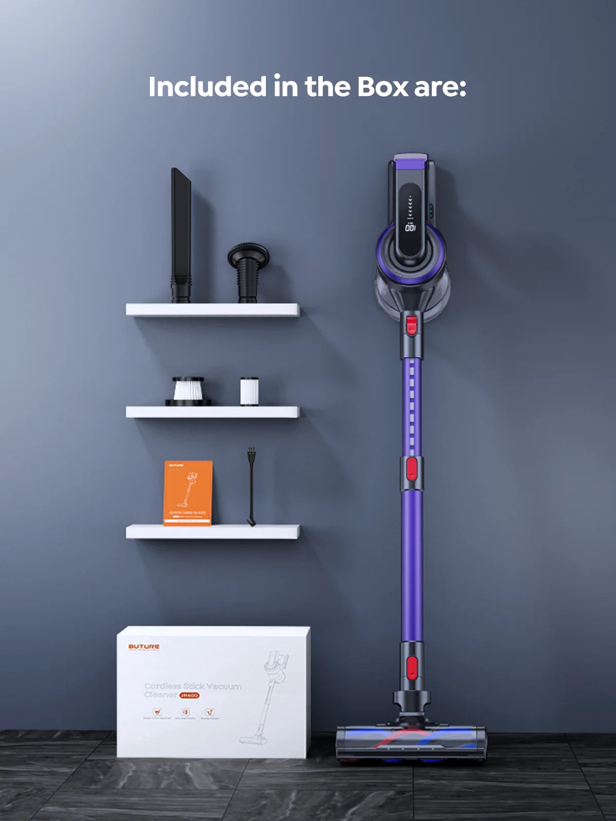 Buture 38000Pa Cordless Vacuum Cleaner