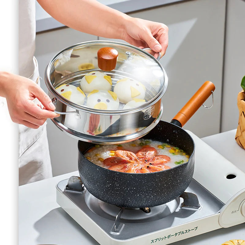 GIANXI Multifunctional Snow Pot Non-Stick Pan