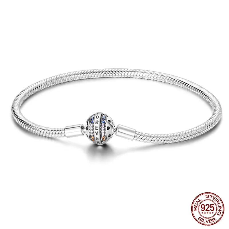 Star Moon Silver Bracelet