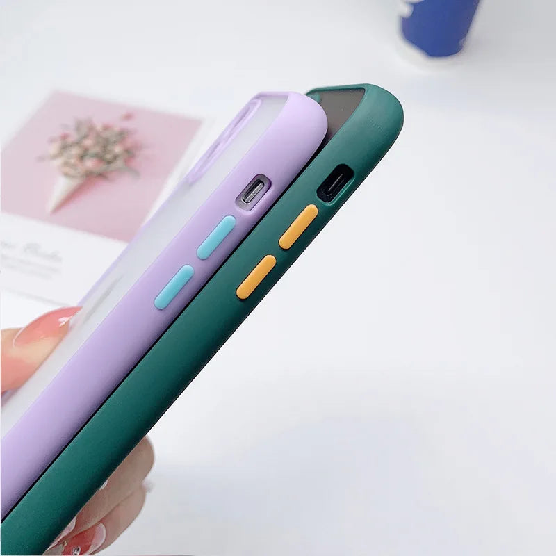 Frosted,Silicone,Semi Transparent Phone Case For Iphone
