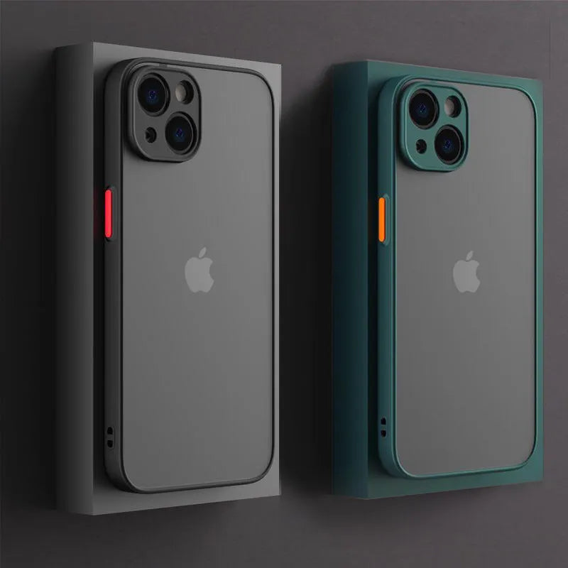 Frosted,Silicone,Semi Transparent Phone Case For Iphone