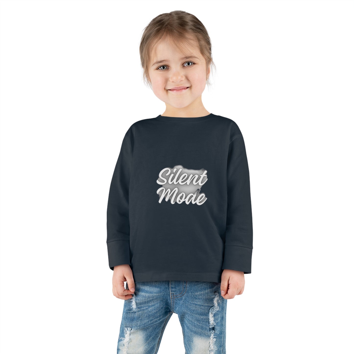 Silent Mode Toddler Long Sleeve Tee