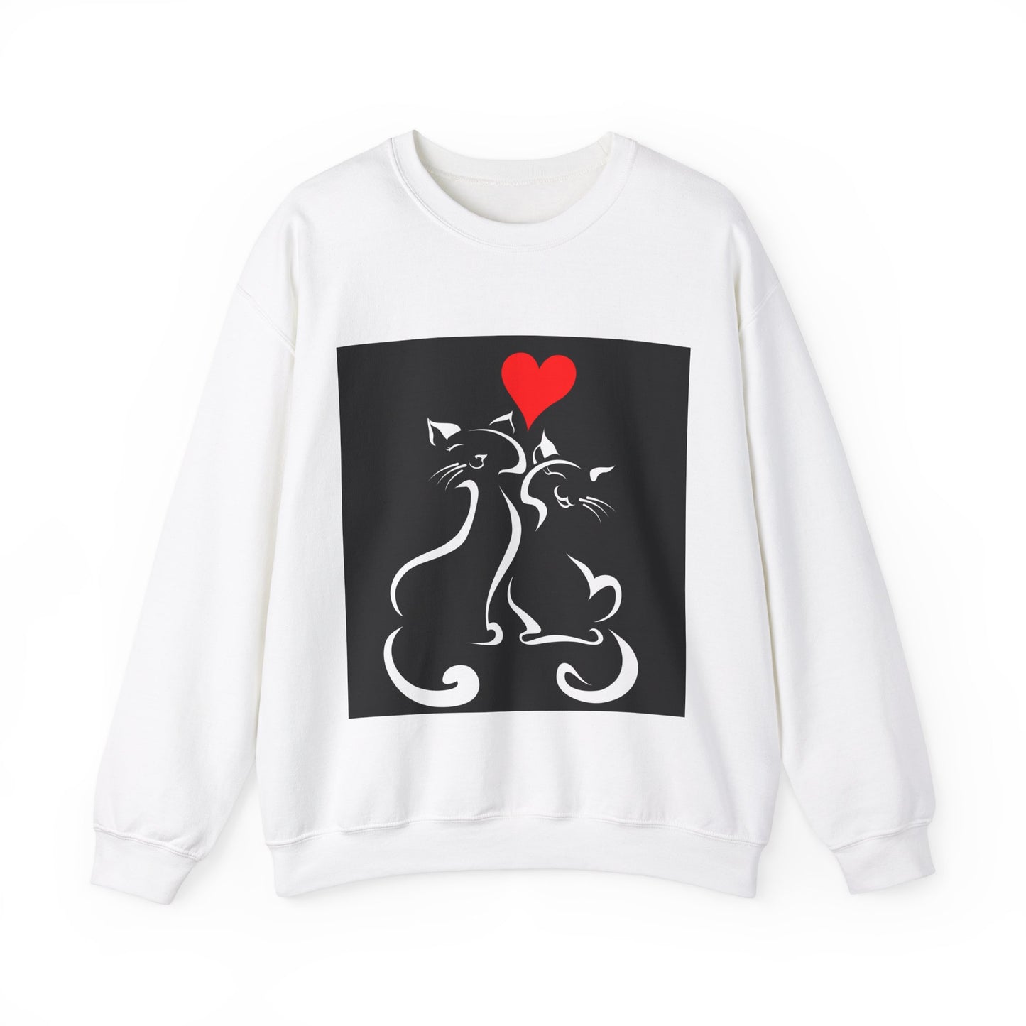 Cats in Love Unisex Heavy Blend™ Crewneck Sweatshirt