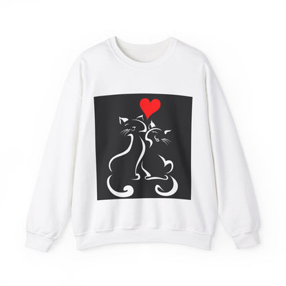 Cats in Love Unisex Heavy Blend™ Crewneck Sweatshirt