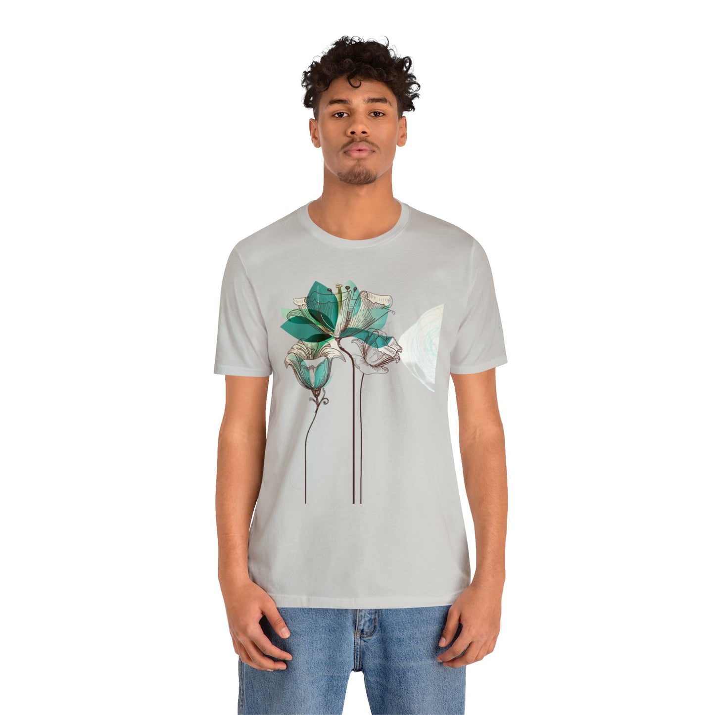 Floral Unisex Jersey Short Sleeve Tee